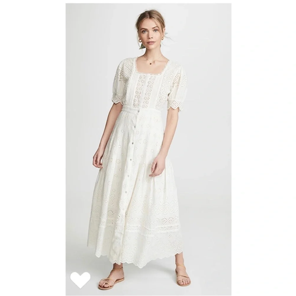 Loveshackfancy Ivory Eyelet Maxi Dress - Picture 7 of 9